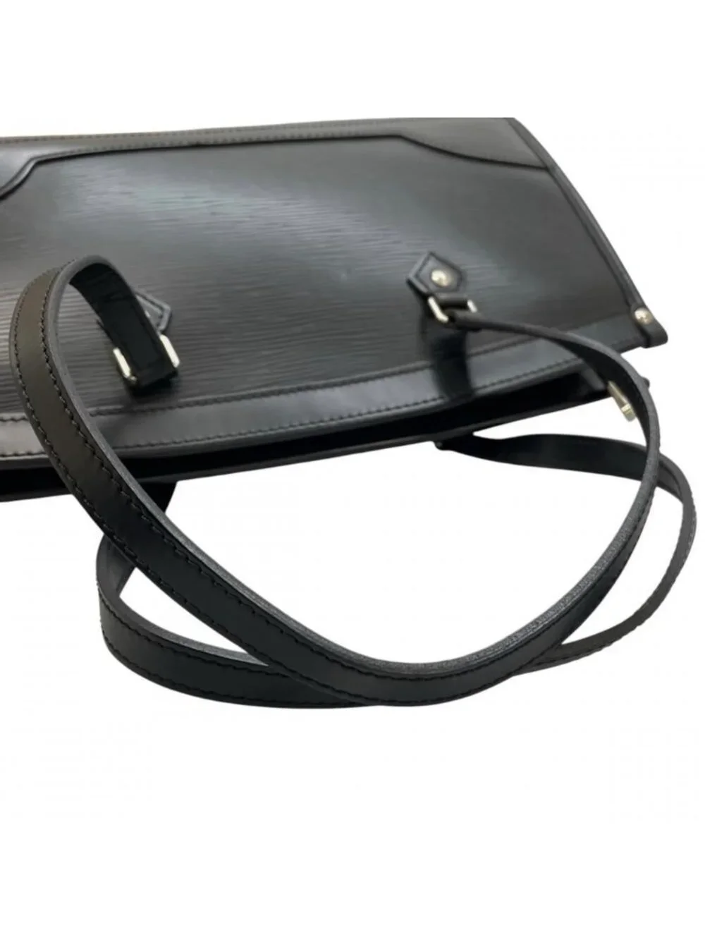 Louis Vuitton Handbag Madeleine PM Tote Noir Shoulder Epi Leather Black Silver